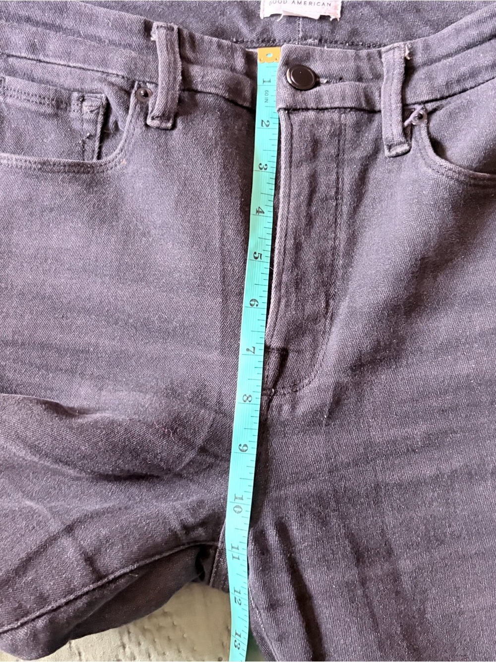 Good American Good Straight Black Jeans Size 6/28 - Picture 8 of 10